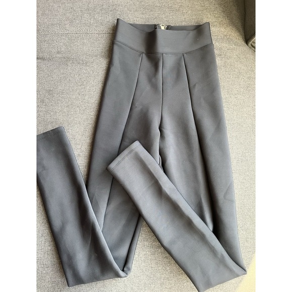 Reformation Pants - Reformation Black High Rise Skinny Pants Stretch Back Zip Pintuck Small